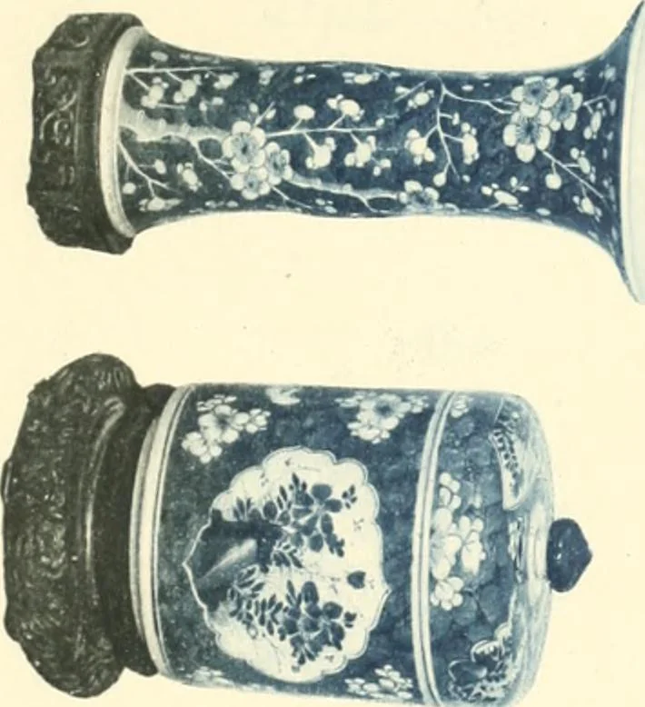 An illustration from A catalogue of Chinese porcelains collected by Mr. and Mrs. Charles P. Taft, Cincinnati, Ohio, with notes and illustrations, comp. and described by John Getz, 1904, leaf 52