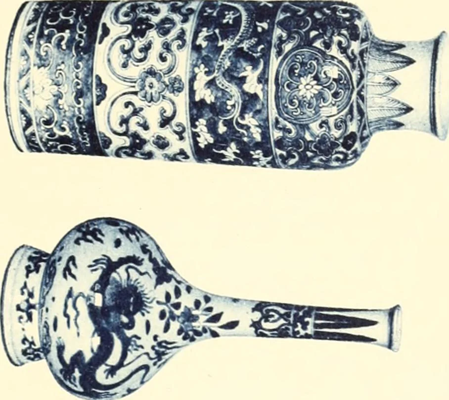 An illustration from A catalogue of Chinese porcelains collected by Mr. and Mrs. Charles P. Taft, Cincinnati, Ohio, with notes and illustrations, comp. and described by John Getz, 1904, leaf 76