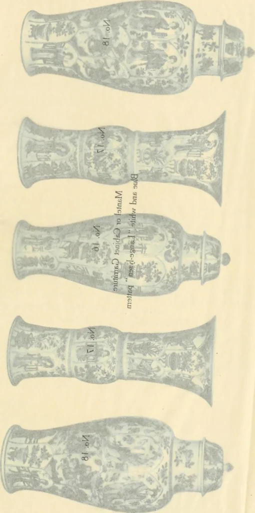 An illustration from A catalogue of Chinese porcelains collected by Mr. and Mrs. Charles P. Taft, Cincinnati, Ohio, with notes and illustrations, comp. and described by John Getz, 1904, leaf 82