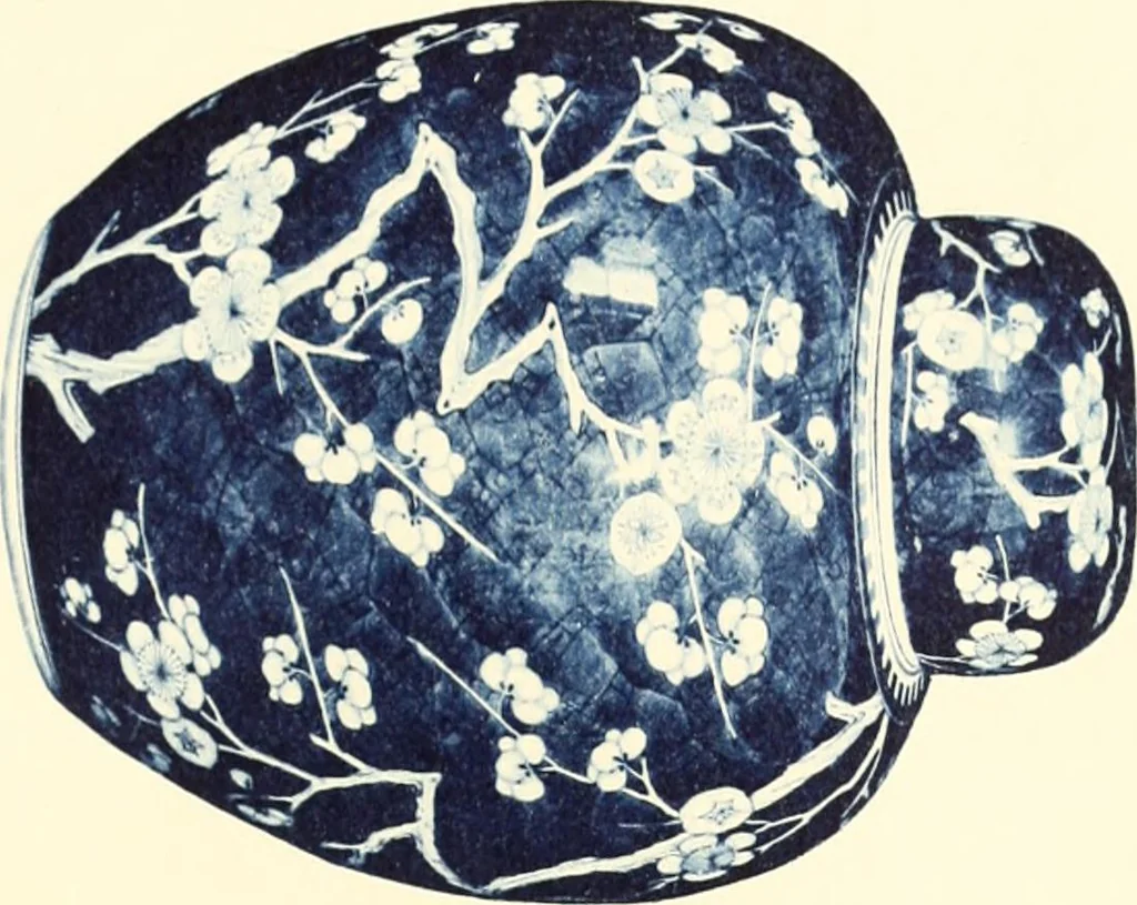 An illustration from A catalogue of Chinese porcelains collected by Mr. and Mrs. Charles P. Taft, Cincinnati, Ohio, with notes and illustrations, comp. and described by John Getz, 1904, leaf 98