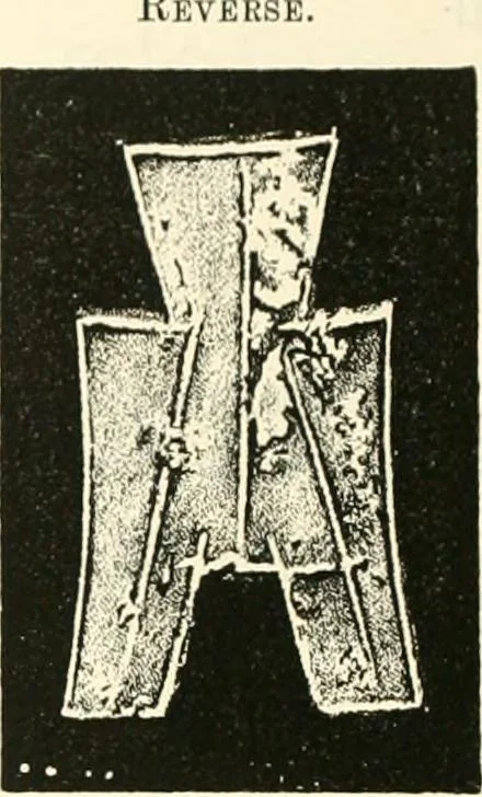 An illustration from Catalogue of Chinese coins from the VIIth cent. B. C., to A. D. 621. including the series in the Britis Museum, 1892, leaf 151