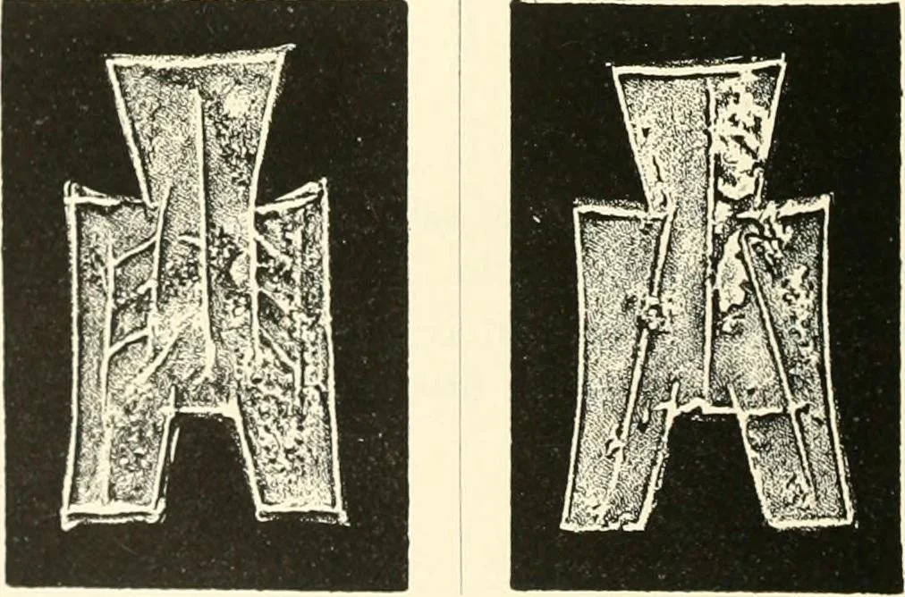 An illustration from Catalogue of Chinese coins from the VIIth cent. B. C., to A. D. 621. including the series in the Britis Museum, 1892, leaf 191