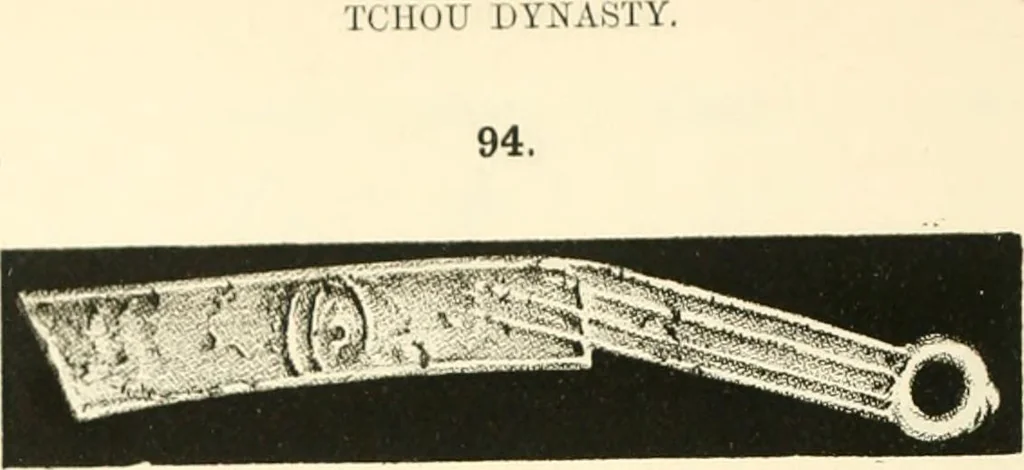 An illustration from Catalogue of Chinese coins from the VIIth cent. B. C., to A. D. 621. including the series in the Britis Museum, 1892, leaf 355