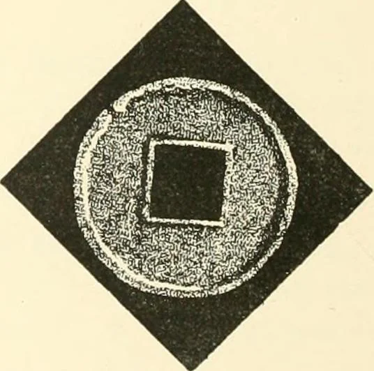 An illustration from Catalogue of Chinese coins from the VIIth cent. B. C., to A. D. 621. including the series in the Britis Museum, 1892, leaf 435