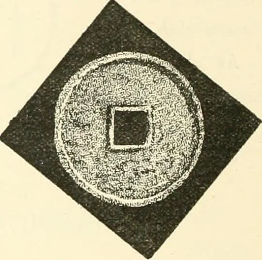 An illustration from Catalogue of Chinese coins from the VIIth cent. B. C., to A. D. 621. including the series in the Britis Museum, 1892, leaf 453