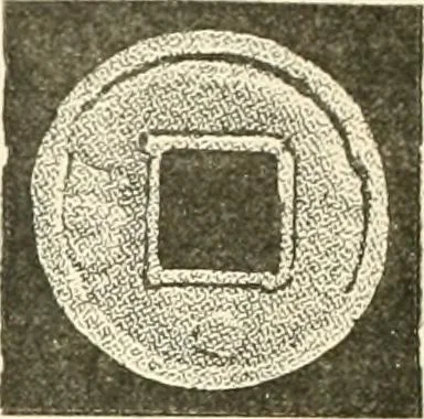 An illustration from Catalogue of Chinese coins from the VIIth cent. B. C., to A. D. 621. including the series in the Britis Museum, 1892, leaf 455