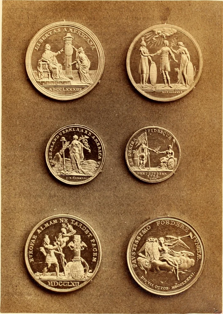 An illustration from Catalogue of coins and medals, : the property of Mortimer Livingston Mackenzie, Esq. to be sold at auction by Leavitt, Strebeigh & Co. ... June 23 and 24, 1869., 1869, leaf 44