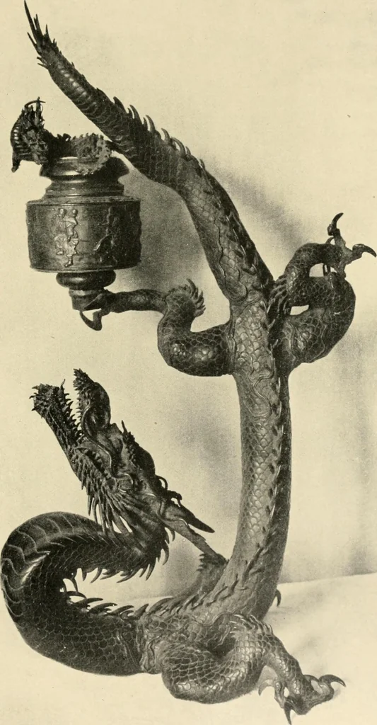 An illustration from Catalogue of the collection of antique Japanese art objects and curios formed by ... the late Dr. S.M. Burnett, of Washington, D.C. The entire collection to be sold at unrestricted public sale by order of the executors, beginning January 7th, 1907, 1907, leaf 42