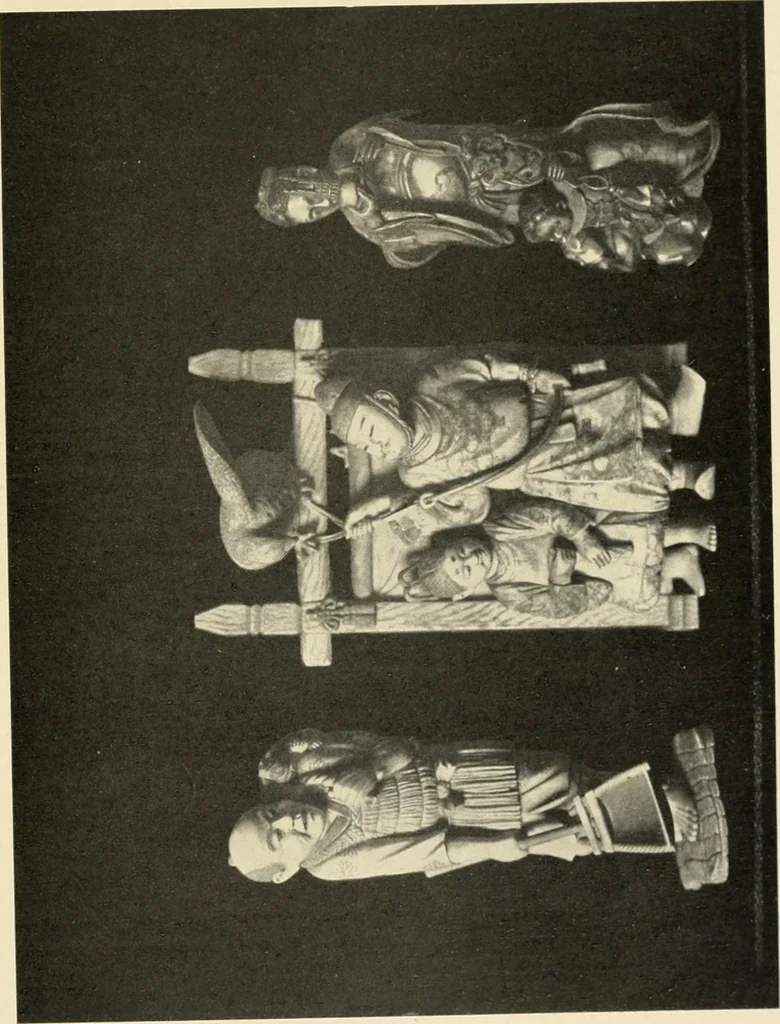 An illustration from Catalogue of the collection of antique Japanese art objects and curios formed by ... the late Dr. S.M. Burnett, of Washington, D.C. The entire collection to be sold at unrestricted public sale by order of the executors, beginning January 7th, 1907, 1907, leaf 52