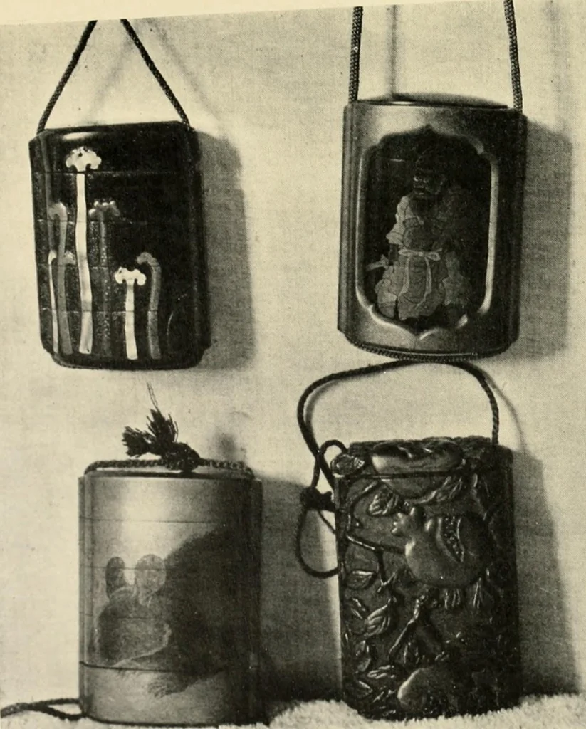 An illustration from Catalogue of the collection of antique Japanese art objects and curios formed by ... the late Dr. S.M. Burnett, of Washington, D.C. The entire collection to be sold at unrestricted public sale by order of the executors, beginning January 7th, 1907, 1907, leaf 58