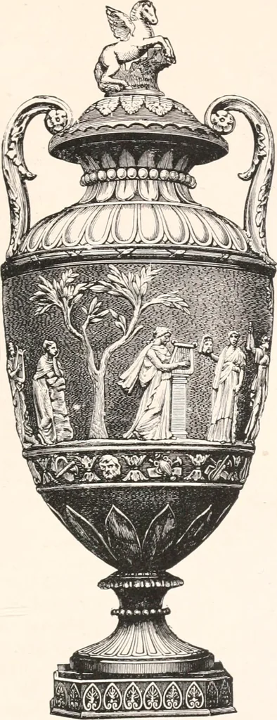 An illustration from A catalogue of a collection of plaques, medallions, vases, figures, &c., in coloured jasper and basalte :, 1901, leaf 120