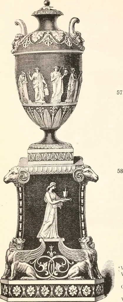 An illustration from A catalogue of a collection of plaques, medallions, vases, figures, &c., in coloured jasper and basalte :, 1901, leaf 121