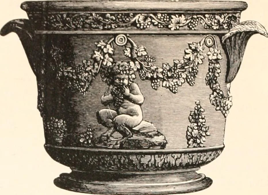 An illustration from A catalogue of a collection of plaques, medallions, vases, figures, &c., in coloured jasper and basalte :, 1901, leaf 127