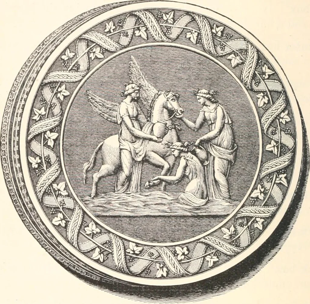 An illustration from A catalogue of a collection of plaques, medallions, vases, figures, &c., in coloured jasper and basalte :, 1901, leaf 137