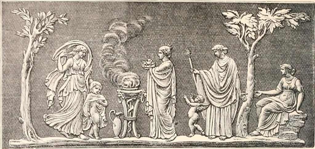 An illustration from A catalogue of a collection of plaques, medallions, vases, figures, &c., in coloured jasper and basalte :, 1901, leaf 31