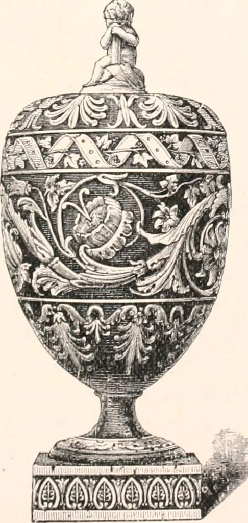 An illustration from A catalogue of a collection of plaques, medallions, vases, figures, &c., in coloured jasper and basalte :, 1901, leaf 56