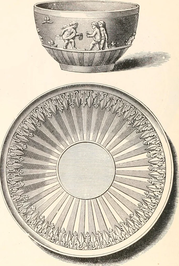 An illustration from A catalogue of a collection of plaques, medallions, vases, figures, &c., in coloured jasper and basalte :, 1901, leaf 61
