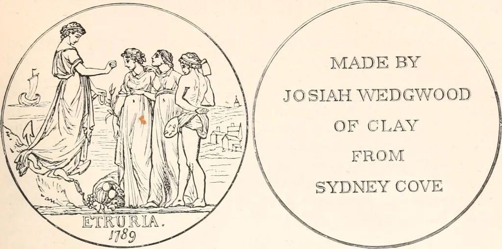 An illustration from A catalogue of a collection of plaques, medallions, vases, figures, &c., in coloured jasper and basalte :, 1901, leaf 98
