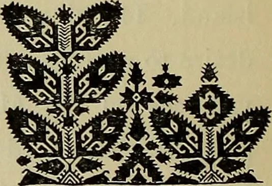 An illustration from Catalogue of a collection of old embroideries of the Greek islands and Turkey, 1914, leaf 35