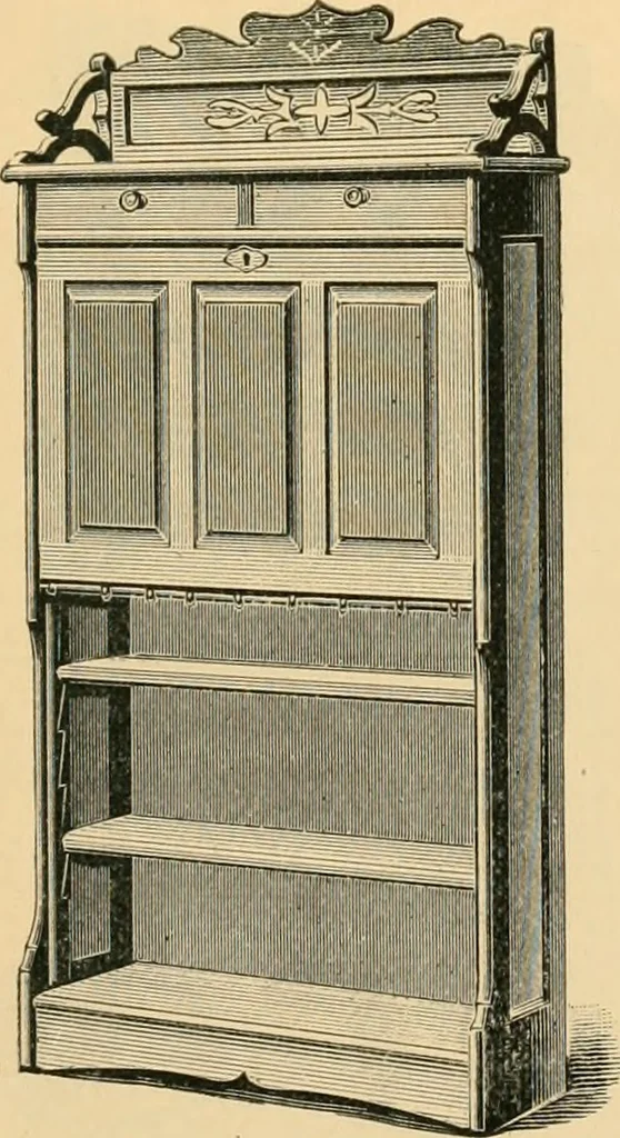 An illustration from Catalogue of the Cortland Desk Co., Lim. : manufacturers of the celebrated "economy" wall desk and the "favorite" combination desk., 1890, leaf 14