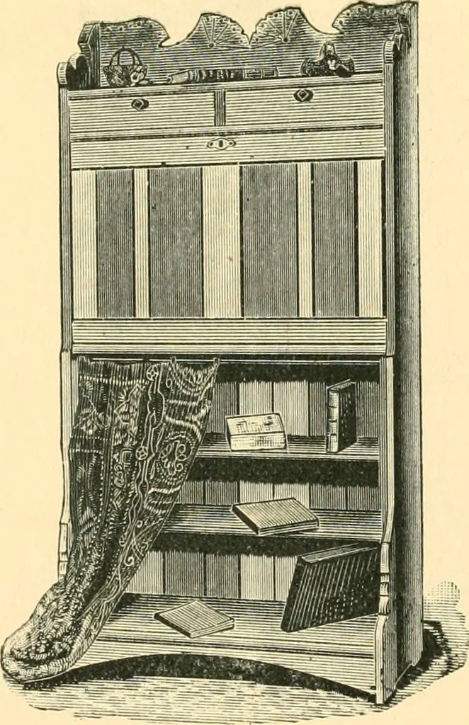 An illustration from Catalogue of the Cortland Desk Co., Lim. : manufacturers of the celebrated "economy" wall desk and the "favorite" combination desk., 1890, leaf 15