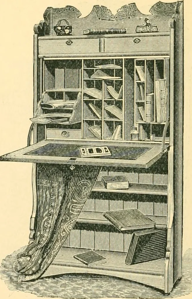 An illustration from Catalogue of the Cortland Desk Co., Lim. : manufacturers of the celebrated "economy" wall desk and the "favorite" combination desk., 1890, leaf 15