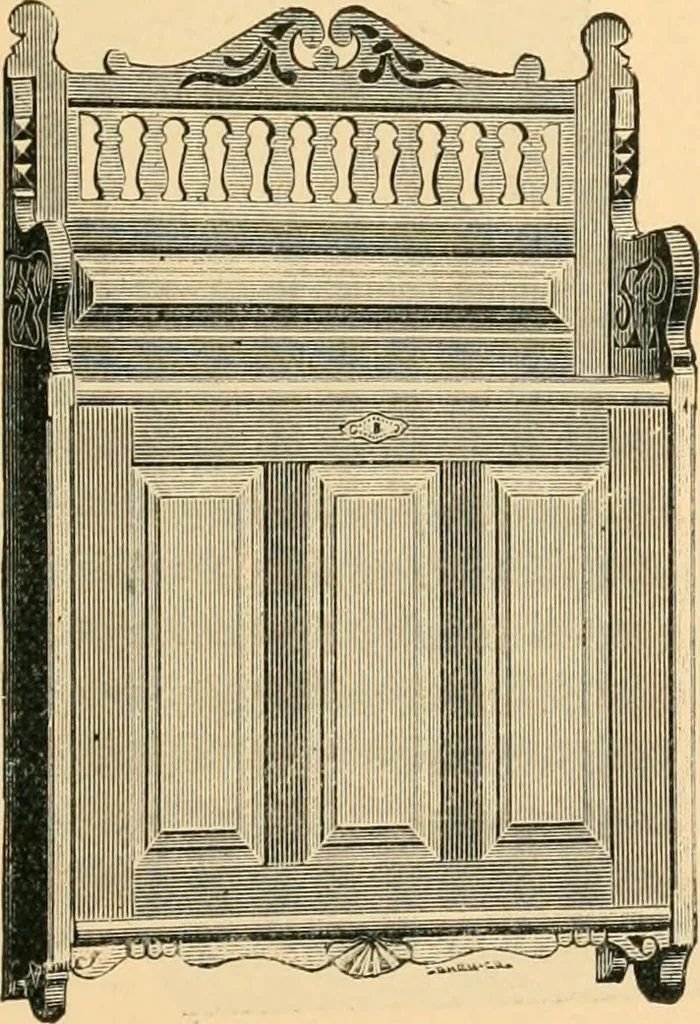 An illustration from Catalogue of the Cortland Desk Co., Lim. : manufacturers of the celebrated "economy" wall desk and the "favorite" combination desk., 1890, leaf 8
