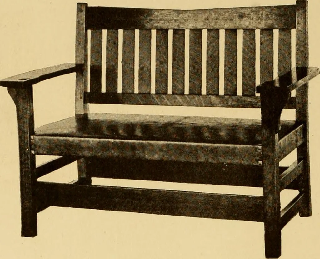 An illustration from Catalogue of Craftsman furniture made by Gustav Stickley at the Craftsman Workshops, Eastwood, N.Y., 1910, leaf 11