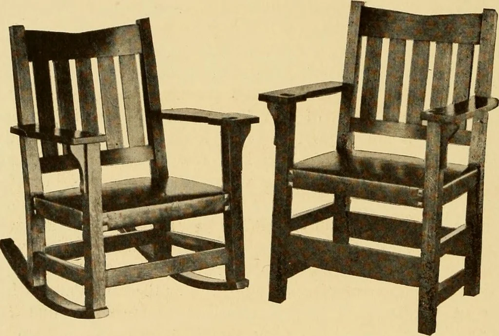 An illustration from Catalogue of Craftsman furniture made by Gustav Stickley at the Craftsman Workshops, Eastwood, N.Y., 1910, leaf 11