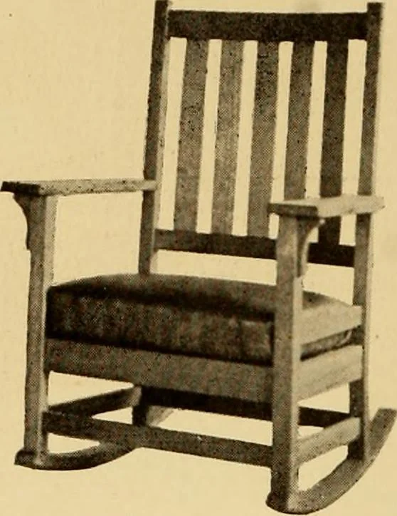 An illustration from Catalogue of Craftsman furniture made by Gustav Stickley at the Craftsman Workshops, Eastwood, N.Y., 1910, leaf 13