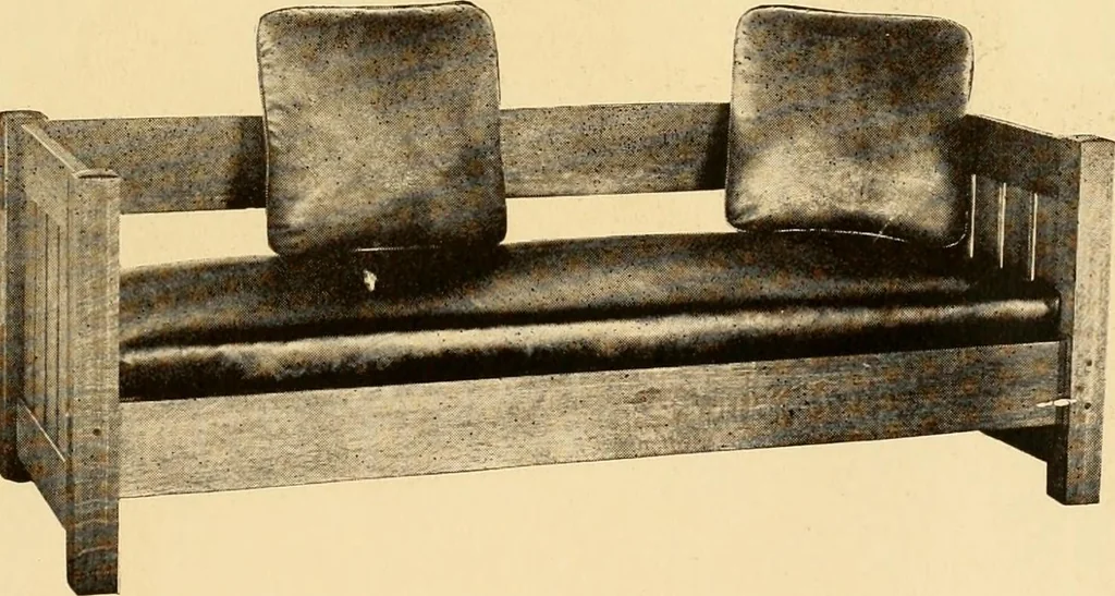 An illustration from Catalogue of Craftsman furniture made by Gustav Stickley at the Craftsman Workshops, Eastwood, N.Y., 1910, leaf 14