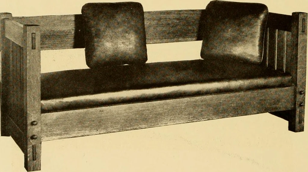 An illustration from Catalogue of Craftsman furniture made by Gustav Stickley at the Craftsman Workshops, Eastwood, N.Y., 1910, leaf 15
