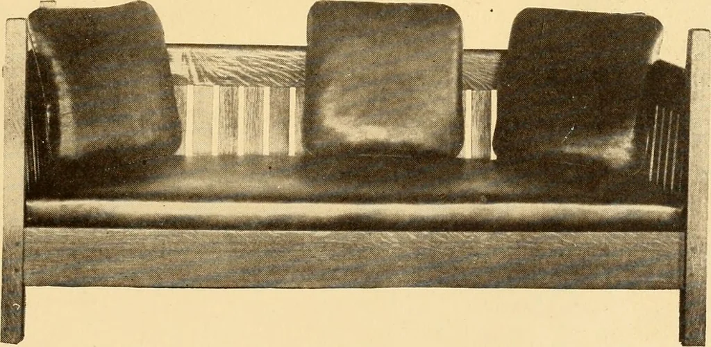 An illustration from Catalogue of Craftsman furniture made by Gustav Stickley at the Craftsman Workshops, Eastwood, N.Y., 1910, leaf 16
