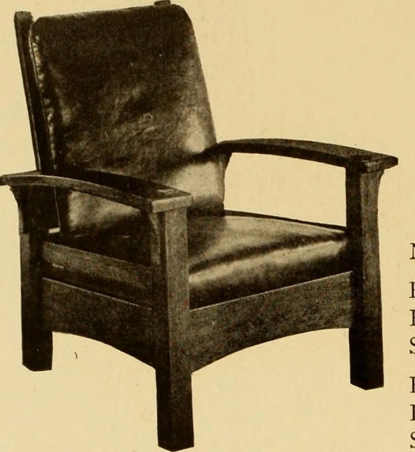 An illustration from Catalogue of Craftsman furniture made by Gustav Stickley at the Craftsman Workshops, Eastwood, N.Y., 1910, leaf 17