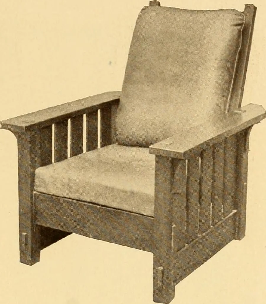 An illustration from Catalogue of Craftsman furniture made by Gustav Stickley at the Craftsman Workshops, Eastwood, N.Y., 1910, leaf 18