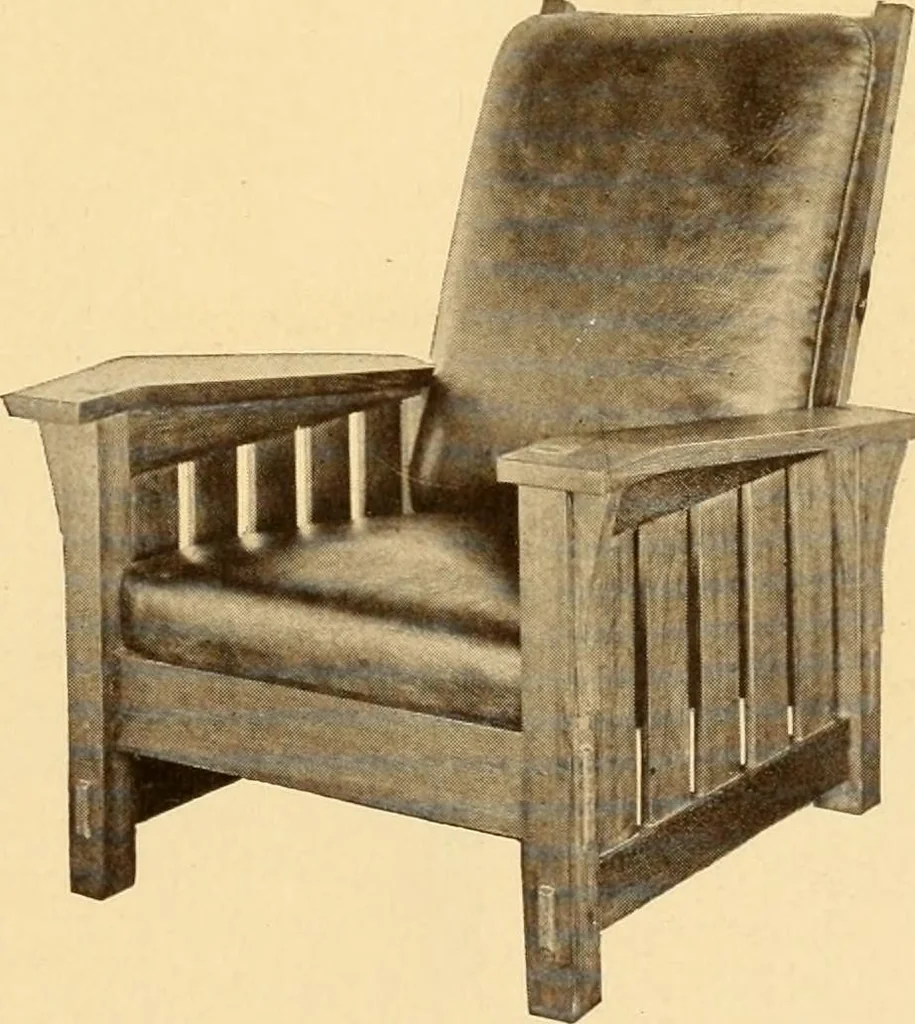 An illustration from Catalogue of Craftsman furniture made by Gustav Stickley at the Craftsman Workshops, Eastwood, N.Y., 1910, leaf 18