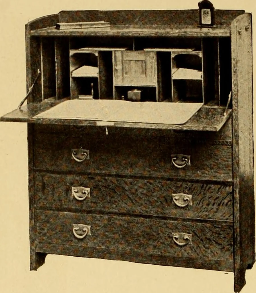 An illustration from Catalogue of Craftsman furniture made by Gustav Stickley at the Craftsman Workshops, Eastwood, N.Y., 1910, leaf 29