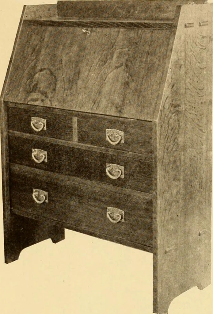 An illustration from Catalogue of Craftsman furniture made by Gustav Stickley at the Craftsman Workshops, Eastwood, N.Y., 1910, leaf 30