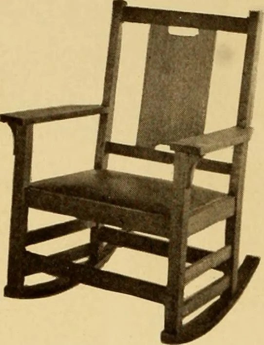 An illustration from Catalogue of Craftsman furniture made by Gustav Stickley at the Craftsman Workshops, Eastwood, N.Y., 1910, leaf 33