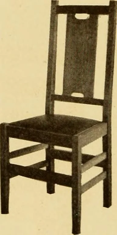 An illustration from Catalogue of Craftsman furniture made by Gustav Stickley at the Craftsman Workshops, Eastwood, N.Y., 1910, leaf 33