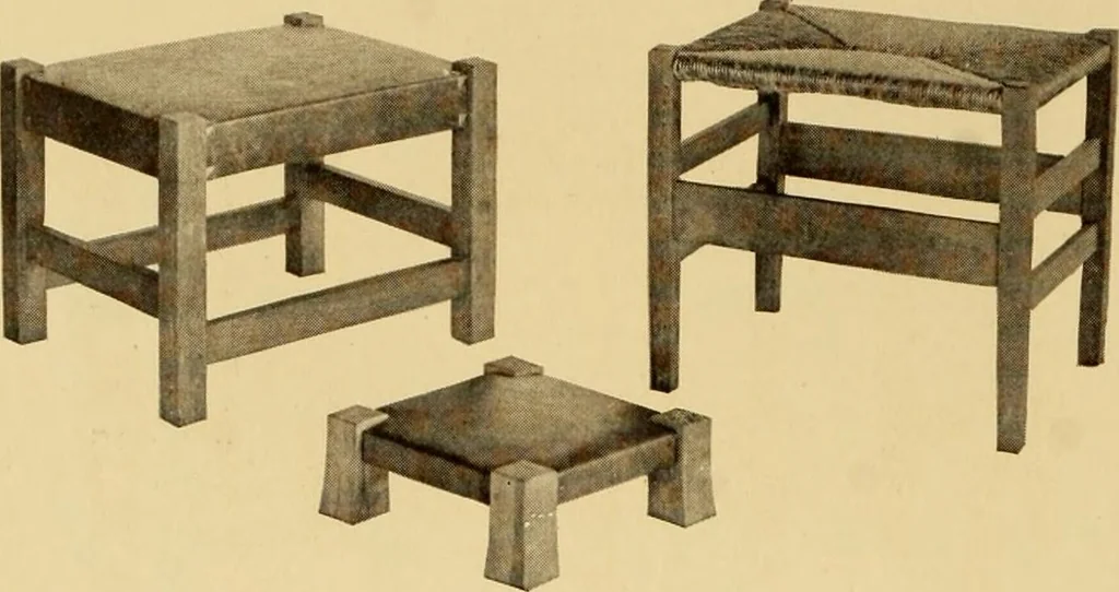 An illustration from Catalogue of Craftsman furniture made by Gustav Stickley at the Craftsman Workshops, Eastwood, N.Y., 1910, leaf 37