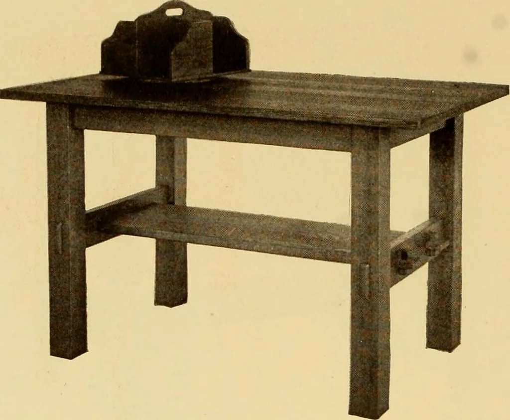 An illustration from Catalogue of Craftsman furniture made by Gustav Stickley at the Craftsman Workshops, Eastwood, N.Y., 1910, leaf 45