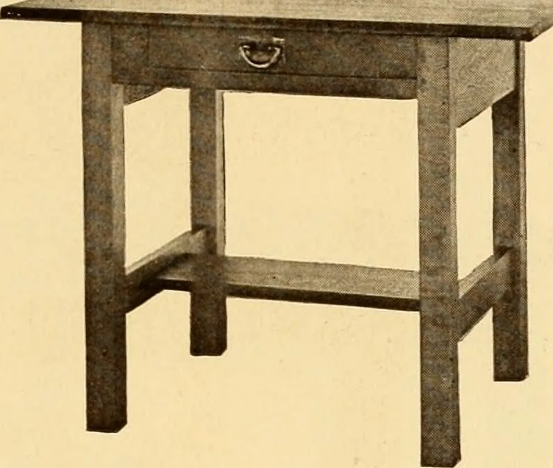 An illustration from Catalogue of Craftsman furniture made by Gustav Stickley at the Craftsman Workshops, Eastwood, N.Y., 1910, leaf 46