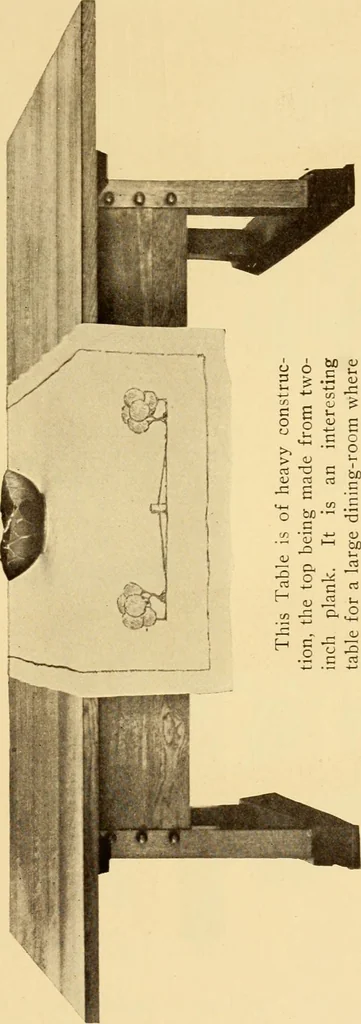 An illustration from Catalogue of Craftsman furniture made by Gustav Stickley at the Craftsman Workshops, Eastwood, N.Y., 1910, leaf 52
