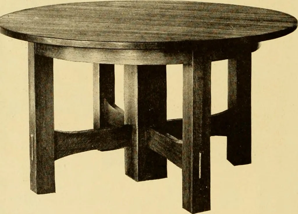 An illustration from Catalogue of Craftsman furniture made by Gustav Stickley at the Craftsman Workshops, Eastwood, N.Y., 1910, leaf 53