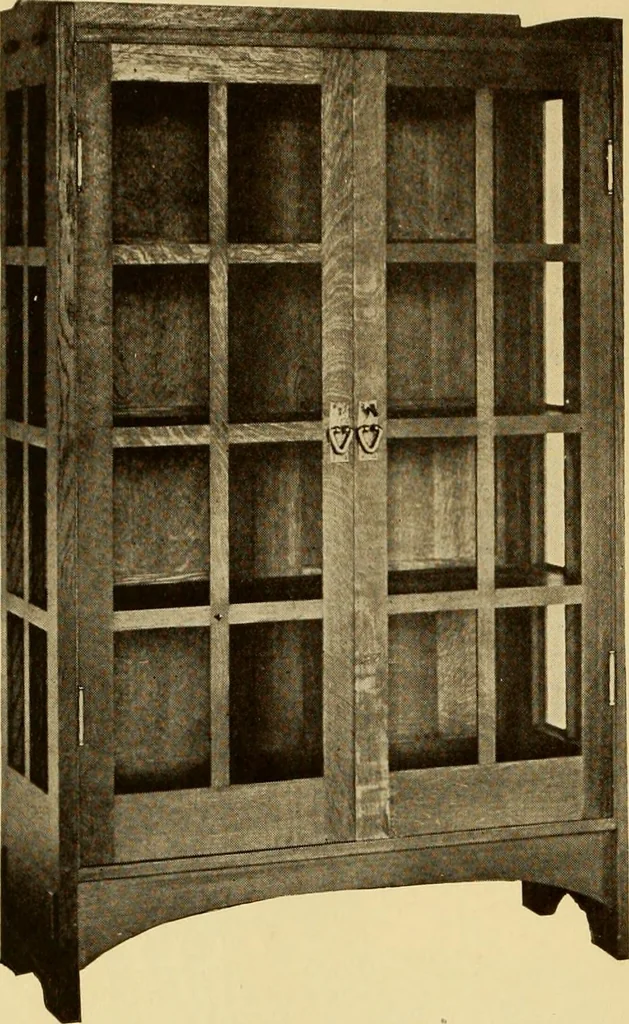 An illustration from Catalogue of Craftsman furniture made by Gustav Stickley at the Craftsman Workshops, Eastwood, N.Y., 1910, leaf 55