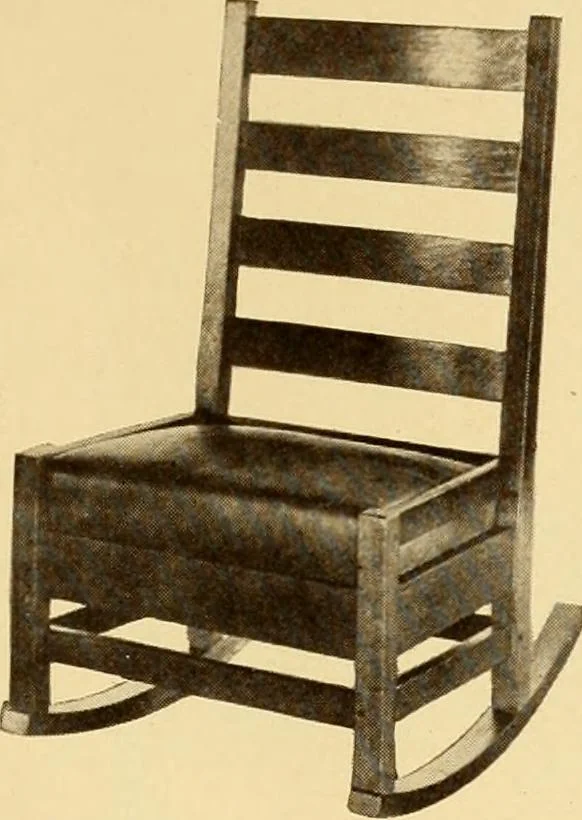 An illustration from Catalogue of Craftsman furniture made by Gustav Stickley at the Craftsman Workshops, Eastwood, N.Y., 1910, leaf 66