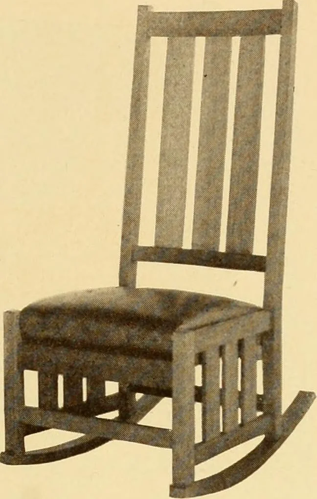 An illustration from Catalogue of Craftsman furniture made by Gustav Stickley at the Craftsman Workshops, Eastwood, N.Y., 1910, leaf 66