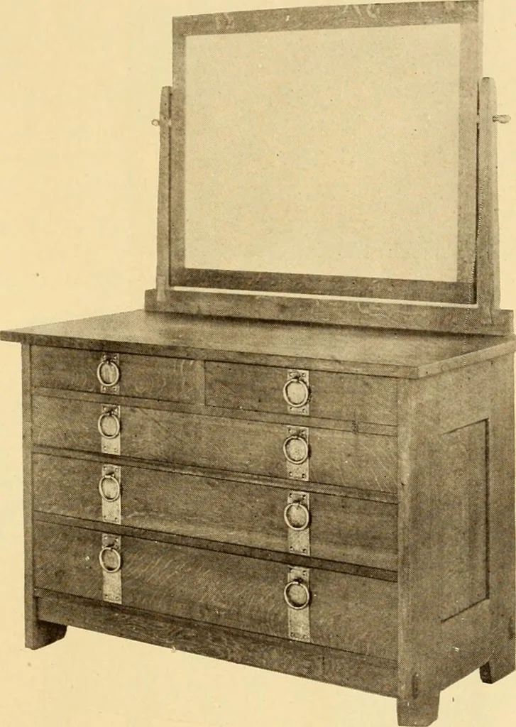 An illustration from Catalogue of Craftsman furniture made by Gustav Stickley at the Craftsman Workshops, Eastwood, N.Y., 1910, leaf 70
