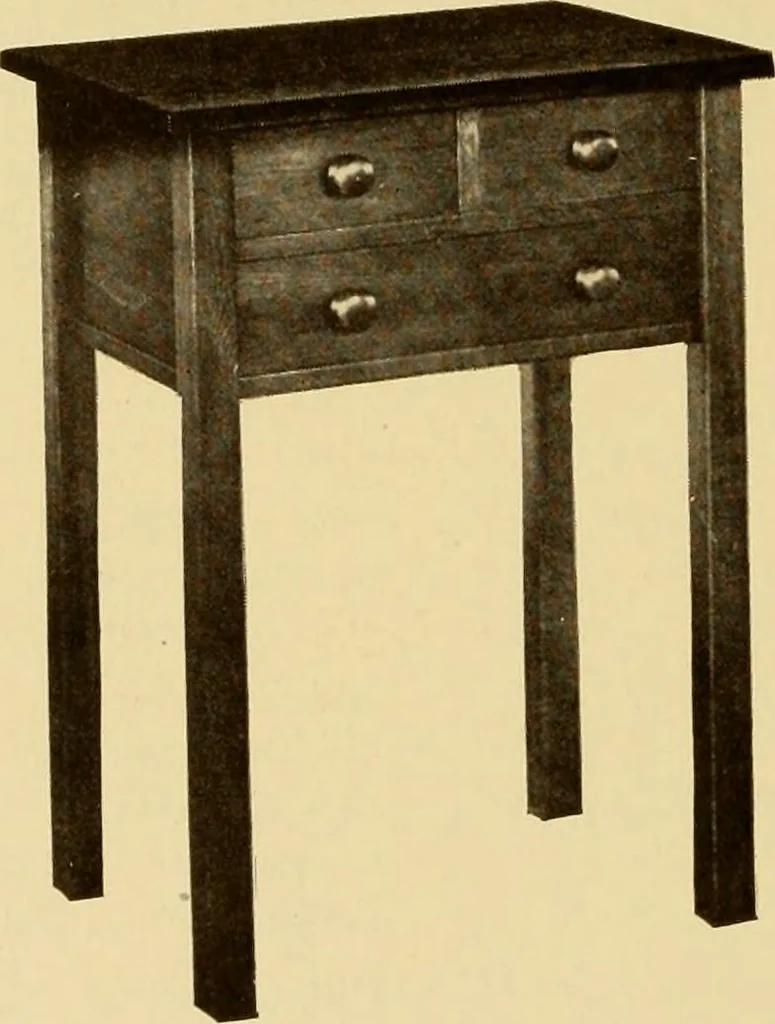 An illustration from Catalogue of Craftsman furniture made by Gustav Stickley at the Craftsman Workshops, Eastwood, N.Y., 1910, leaf 73